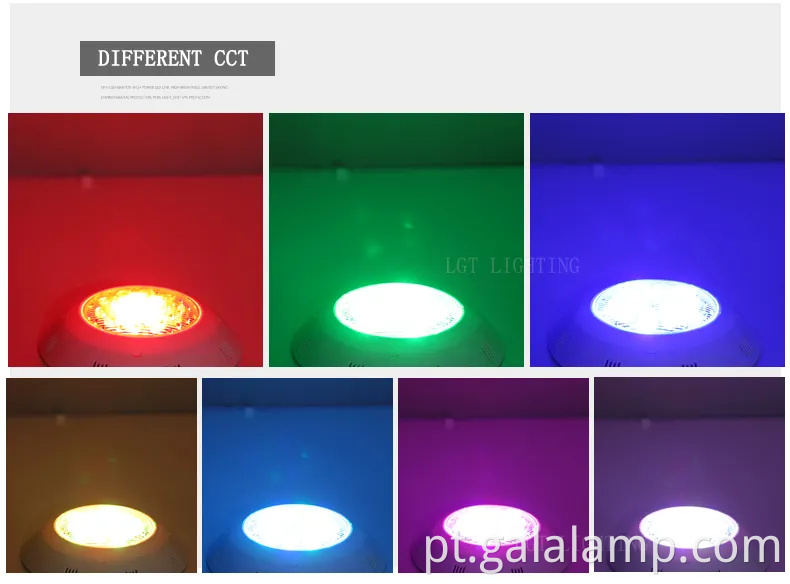 Luzes de parede da piscina LED, luzes de parede subaquática, luzes de arco -íris à prova d'água